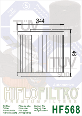 Olejový filtr HIFLOFILTRO HF568
