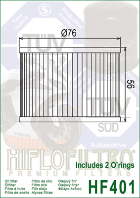 Olejový filtr HIFLOFILTRO HF401