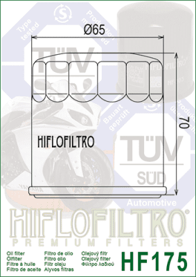 Olejový filtr HIFLOFILTRO HF175