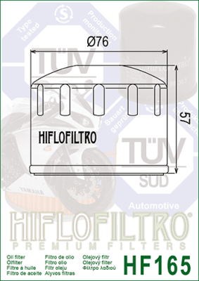 Olejový filtr HIFLOFILTRO HF165