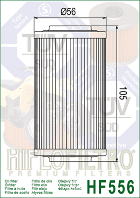 Olejový filtr HIFLOFILTRO HF556