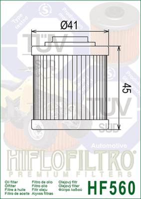 Olejový filtr HIFLOFILTRO HF560