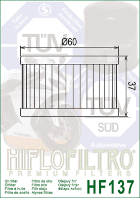 Olejový filtr HIFLOFILTRO HF137