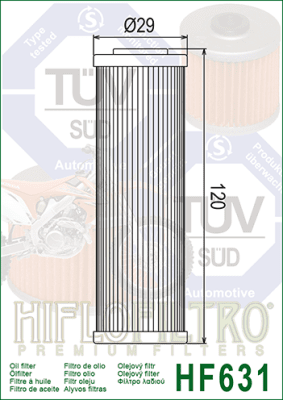 Olejový filtr HIFLOFILTRO HF631