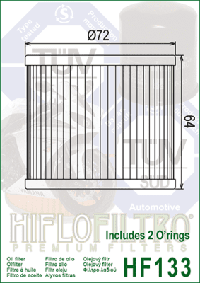 Olejový filtr HIFLOFILTRO HF133