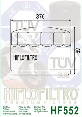 Olejový filtr HIFLOFILTRO HF552