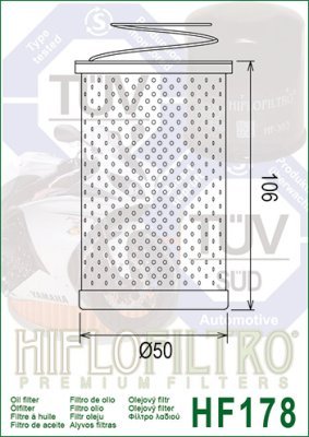 Olejový filtr HIFLOFILTRO HF178