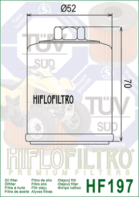 Olejový filtr HIFLOFILTRO HF197