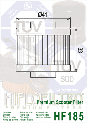 Olejový filtr HIFLOFILTRO HF185
