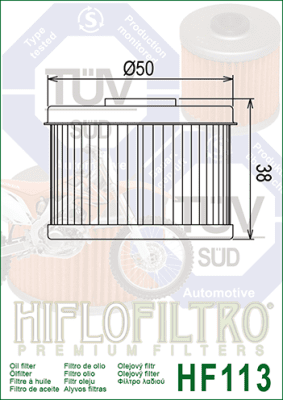 Olejový filtr HIFLOFILTRO HF113
