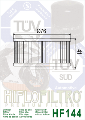 Olejový filtr HIFLOFILTRO HF144