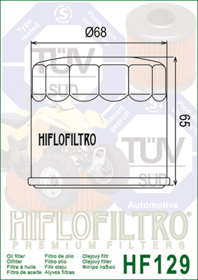 Olejový filtr HIFLOFILTRO HF129