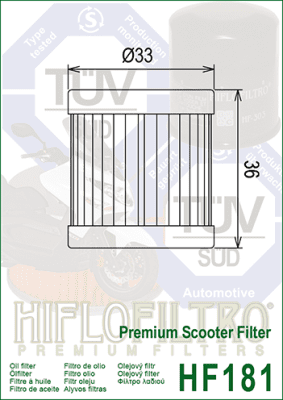 Olejový filtr HIFLOFILTRO HF181