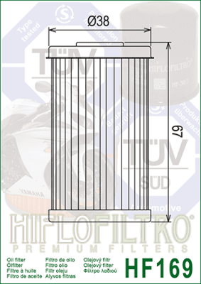Olejový filtr HIFLOFILTRO HF169