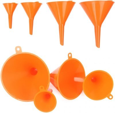 Trychtýř plastový sada 4ks oranžový MAR-POL M78330