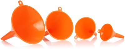 Trychtýř plastový sada 4ks oranžový MAR-POL M78330