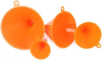 Trychtýř plastový sada 4ks oranžový MAR-POL M78330