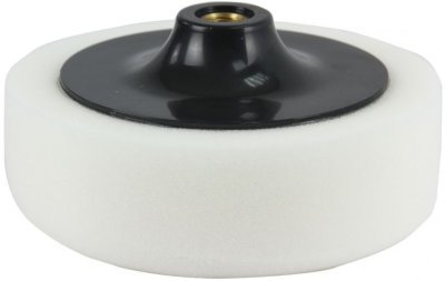 Leštící kotouč molitanový bílý 150mm tloušťka 50mm s unašečem závit M14 MAR-POL M07910