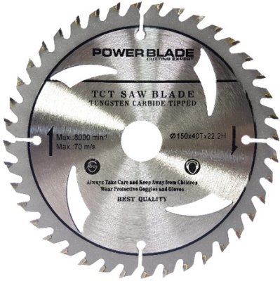 Kotouč pilový s SK plátky (vidiový), 150x40Tx22,2mm POWER BLADE M09053