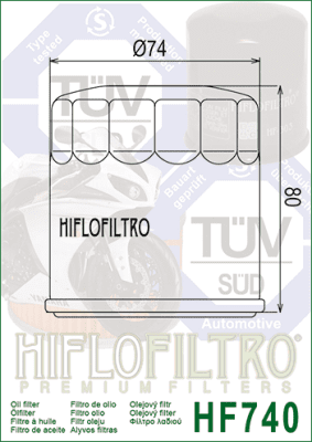 Olejový filtr HIFLOFILTRO HF740