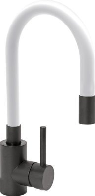 Baterie dřezová BLACK FLEXIBLE bílá Fala TO-75776