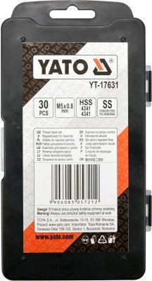 Sada na opravu závitů M5 30 ks Yato YT-17631