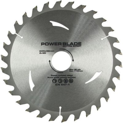 Kotouč pilový s SK plátky (vidiový), 200x30Tx32mm POWER BLADE M09062