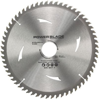 Kotouč pilový s SK plátky (vidiový), 210x60Tx32mm POWER BLADE M09065