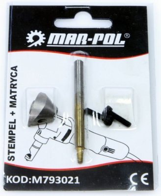 Náhradní matrice a razník pro elektrické nůžky / prostřihovač na plech MAR-POL (Makita JN1601) M793021