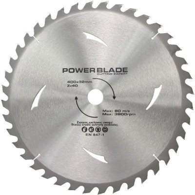 Kotouč pilový s SK plátky (vidiový), 400x40Tx32mm POWER BLADE M09074