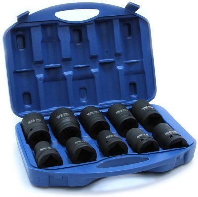 Hlavice nástrčná, rázová 1", sada 10ks, 17-41mm MAR-POL M58261