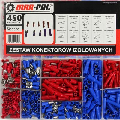Sada lisovacích konektorů 450ks MAR-POL M66506