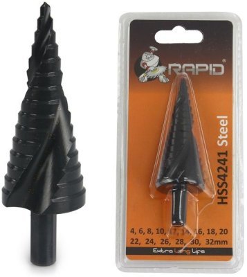 Stupňovitý vrták se spirálou 4-32mm RAPID M22338
