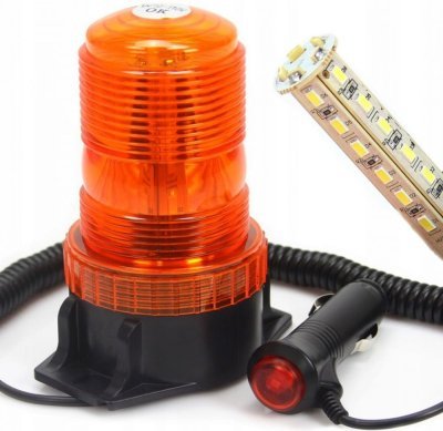 Výstražný maják, světlo oranžové 10-110V, 30 LED M82713 MAR-POL M82713