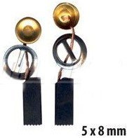Náhradní uhlíky k elektrickému nářadí 5x8 mm MAR-POL S00005