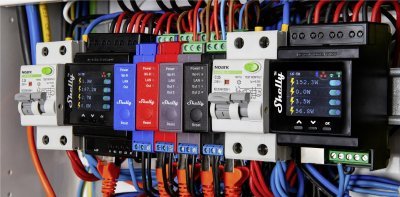 Shelly Pro 2 - spínací modul 2x16A, Wi-Fi, LAN, Bluetooth, na DIN lištu