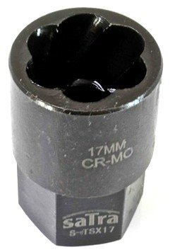 Hlavice nástrčná na poškozené šrouby 1/2", rozměr 17 mm - SATRA S-TSX17