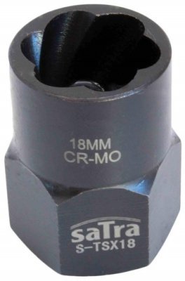 Hlavice nástrčná na poškozené šrouby 1/2", rozměr 18 mm - SATRA S-TSX18