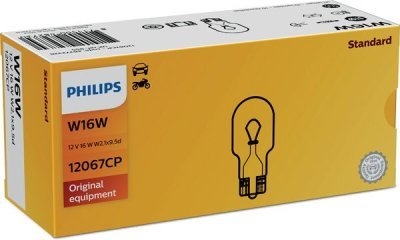 Žárovka Philips W16W, 12067CP