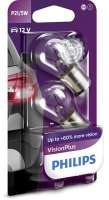 Žárovka Philips P21/5W, VisionPlus 12499VPB2