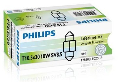 Žárovka Philips C5W, LongLife EcoVision 12860LLECOCP