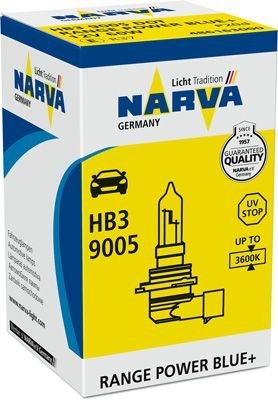 Žárovka Narva HB3, Range Power Blue+ 486163000