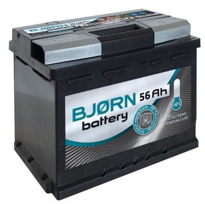 Autobaterie Bjorn Batterie 12V, 56Ah, 580A