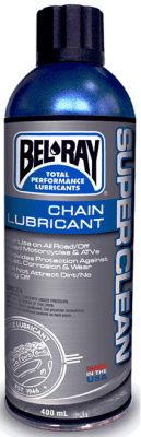 Mazivo na řetěz Bel-Ray 99470-A400W SUPERCLEAN CHAIN LUBRICANT (400ml sprej)