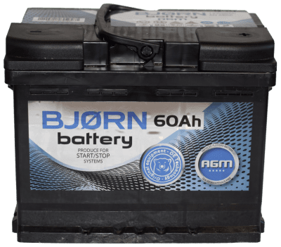 Autobaterie Bjorn Battery AGM Start-Stop 12V, 60Ah, 680A