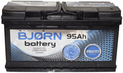 Autobaterie Bjorn Battery AGM Start-Stop 12V, 95Ah, 850A