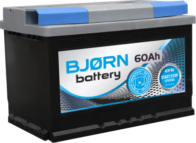 Autobaterie Bjorn Battery EFB Start-Stop 12V, 60Ah, 560A