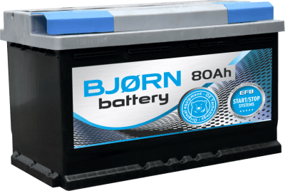 Autobaterie Bjorn Battery EFB Start-Stop 12V, 80Ah, 740A