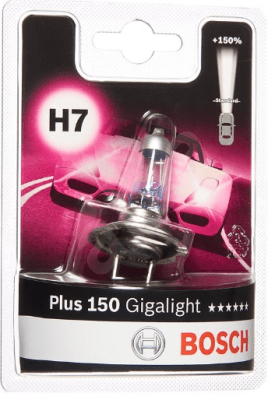 Žárovka Bosch H7, Gigalight Plus 150 1 987 301 137