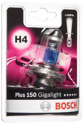 Žárovka Bosch H4, Plus 150 Gigalight BL 1987301136